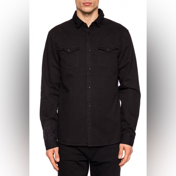 ▪️ALLSAINTS▪️’BISO’ JEAN SHIRT - Picture 1 of 8